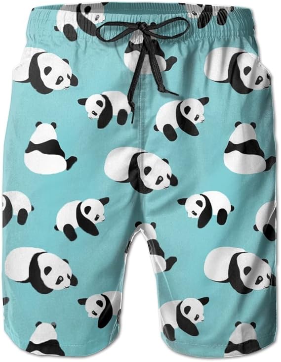 Amazon Co Jp パンダ メンズパンツ レジャーショートパンツ ランキングパンツ ゆったりメンズショートパンツ ファッション