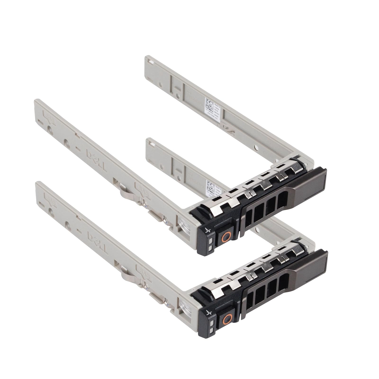 Heretom 2-Pack 13th Gen 2.5" SAS SATA HDD Tray Caddy Sled For Dell PowerEdge T440 T640 R630 R730 R730xd T630 R330 R430 T430 R830 R930 PowerVault MD1420 MD3420 series