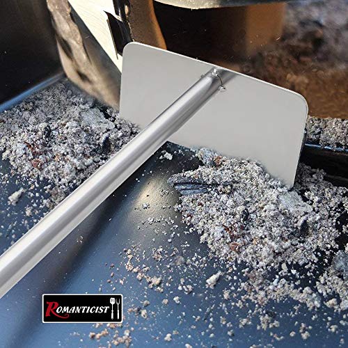 image for ROMANTICIST Heavy Duty Stainless Steel Ash Tool Rake with 24” Long R