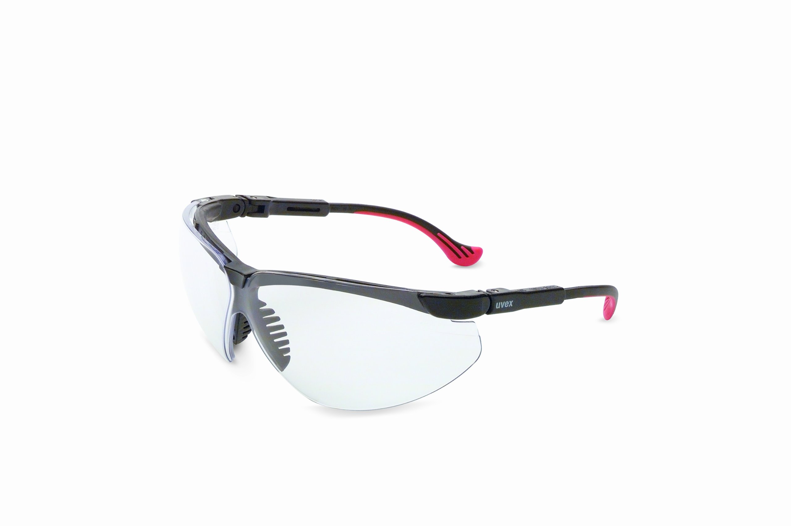 Uvex S3300 Genesis XC Safety Eyewear, Black Frame, Clear Ultra-Dura Hardcoat Lens by Uvex