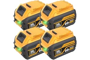 60V/20V 12.0AH Lithium Battery Replace for DEWALT DCB609 Compatible for DeWalt 20V/60V Power Tools, DCB609 DCB606 DCB612, Com