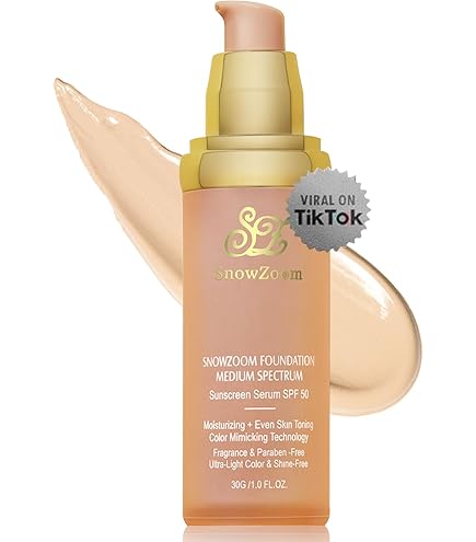 Amazon.com : SnowZoom 4 in 1 foundation Liquid- Hydrating Medium