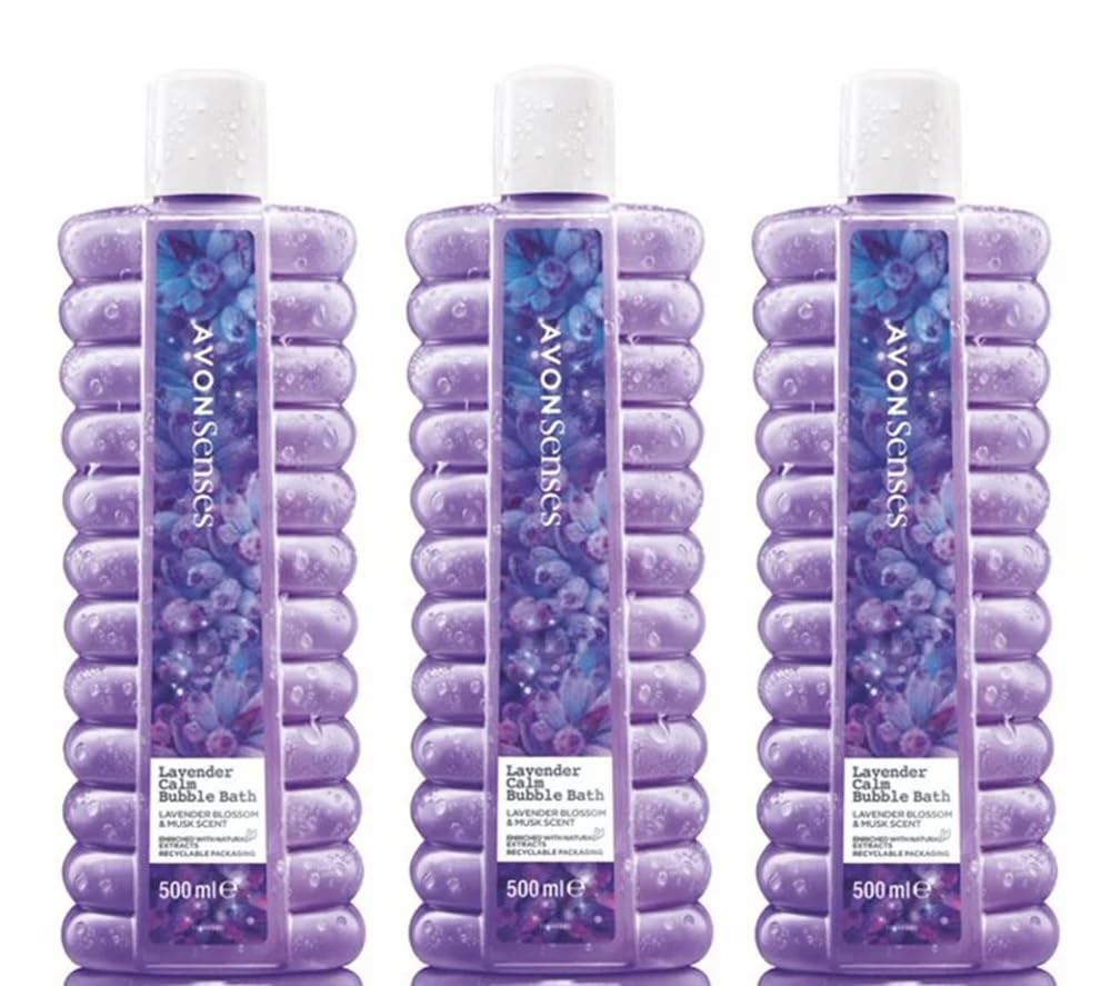 3 x Avon Bubble Bath 500ml Lavender