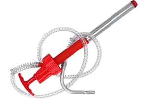 ZASCHMOY Portable Transfer Pump - Leak Proof Manual Vertical Oil Drum Pump for 20L Drum - Efficient Fuel Transfer Solution wi