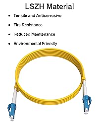 VANDESAIL OS2 LC to LC Fiber Patch Cable