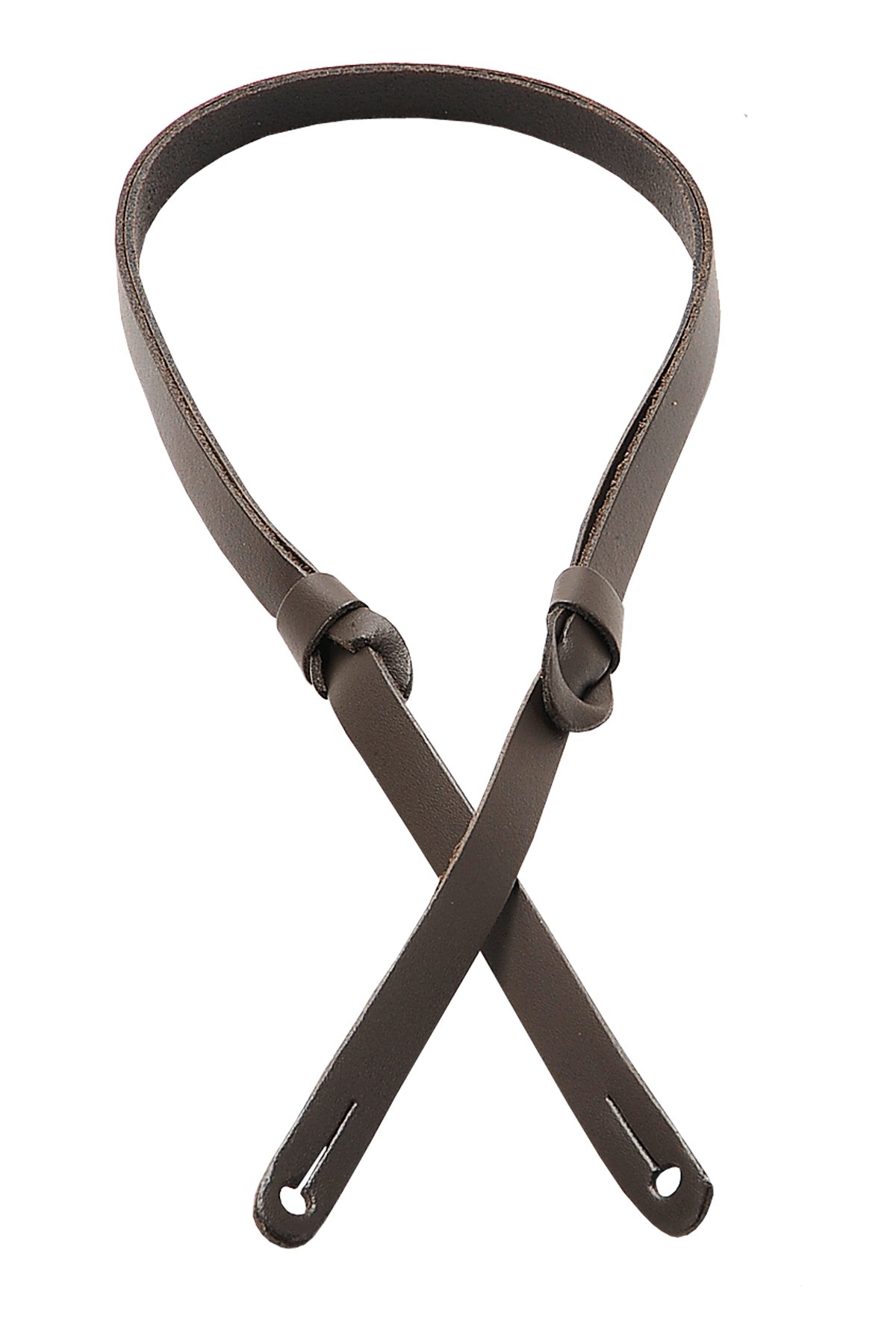 Levy's Leathers M19PR-DBR Carving Leather Mandolin Strap,Dark Brown