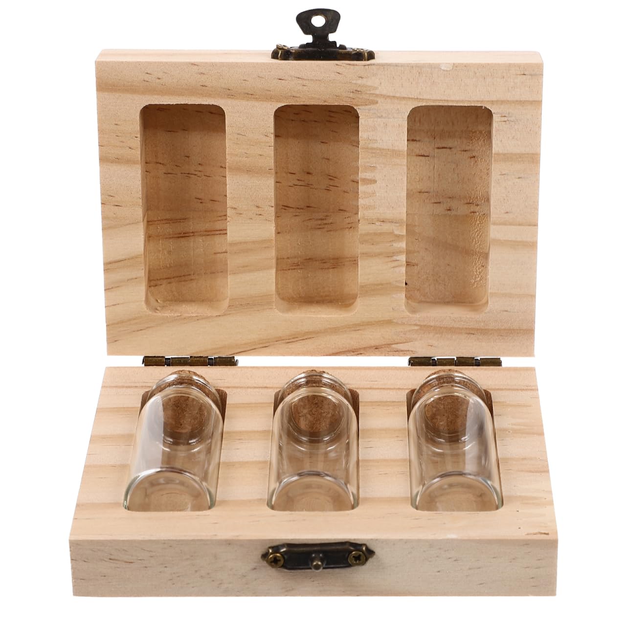 Healvian Umbilical Cord Keepsake Box Umbilical Cord Storage Bottle Fetal Hair Collection Box Souvenir Storage Box Keepsake Box with 3 Bottles