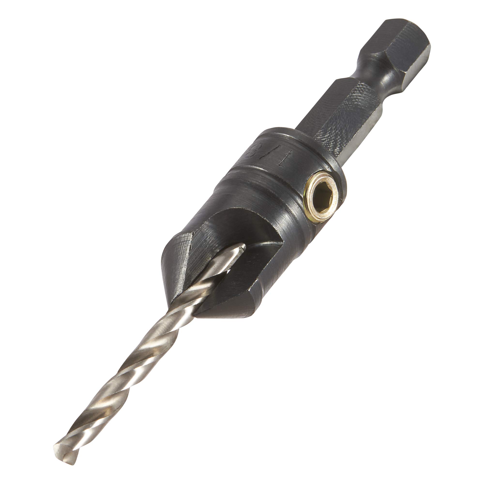 Trend Snappy 12.7mm Tool Steel Countersink with 3.2mm HSS Drill, Quick Release System, Ideal for Woodplugs, SNAP/CS/10A, Silver