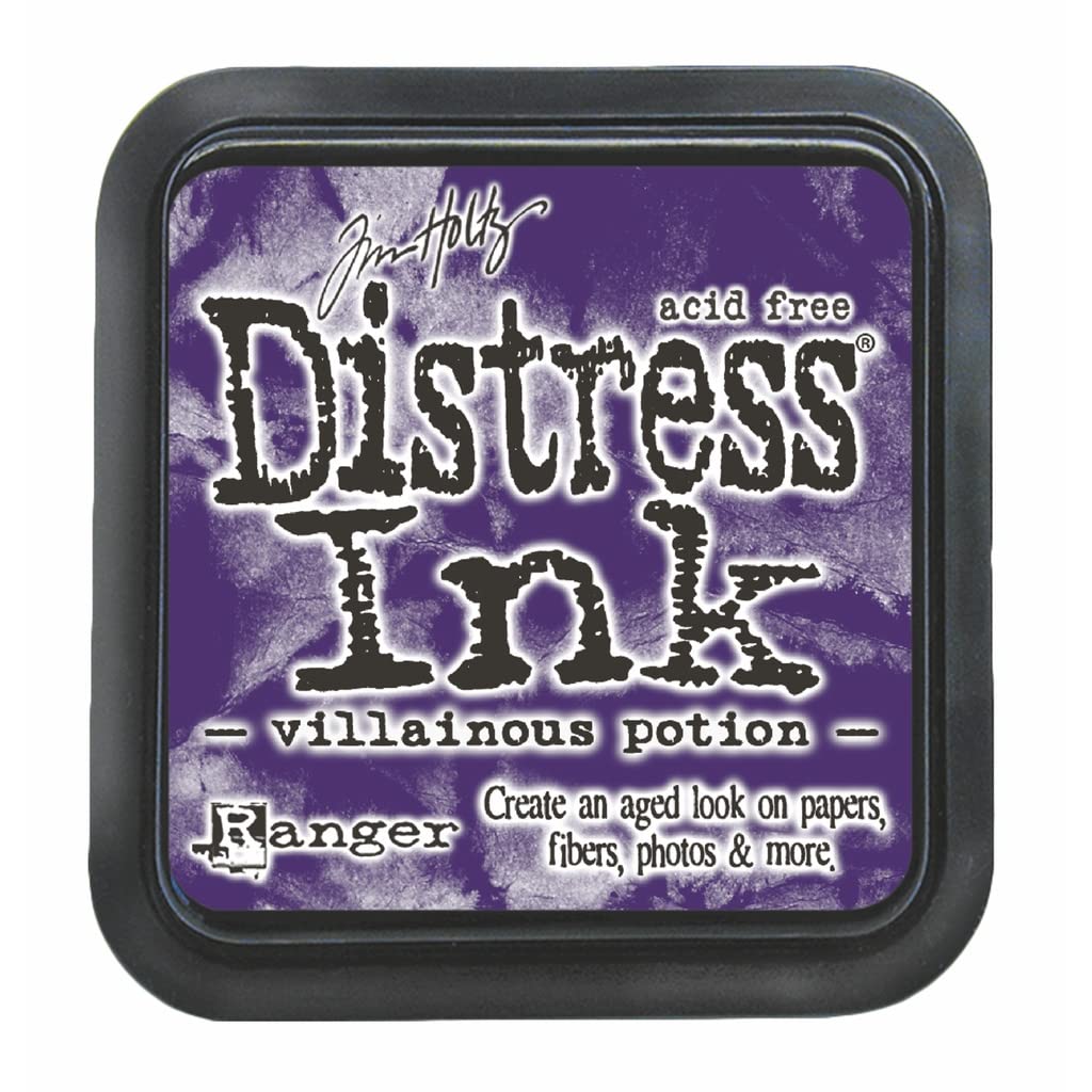 Ranger Tim Holtz-Distress Ink Pad-Villainous Potion, 3 x 3 inches, TIM78807