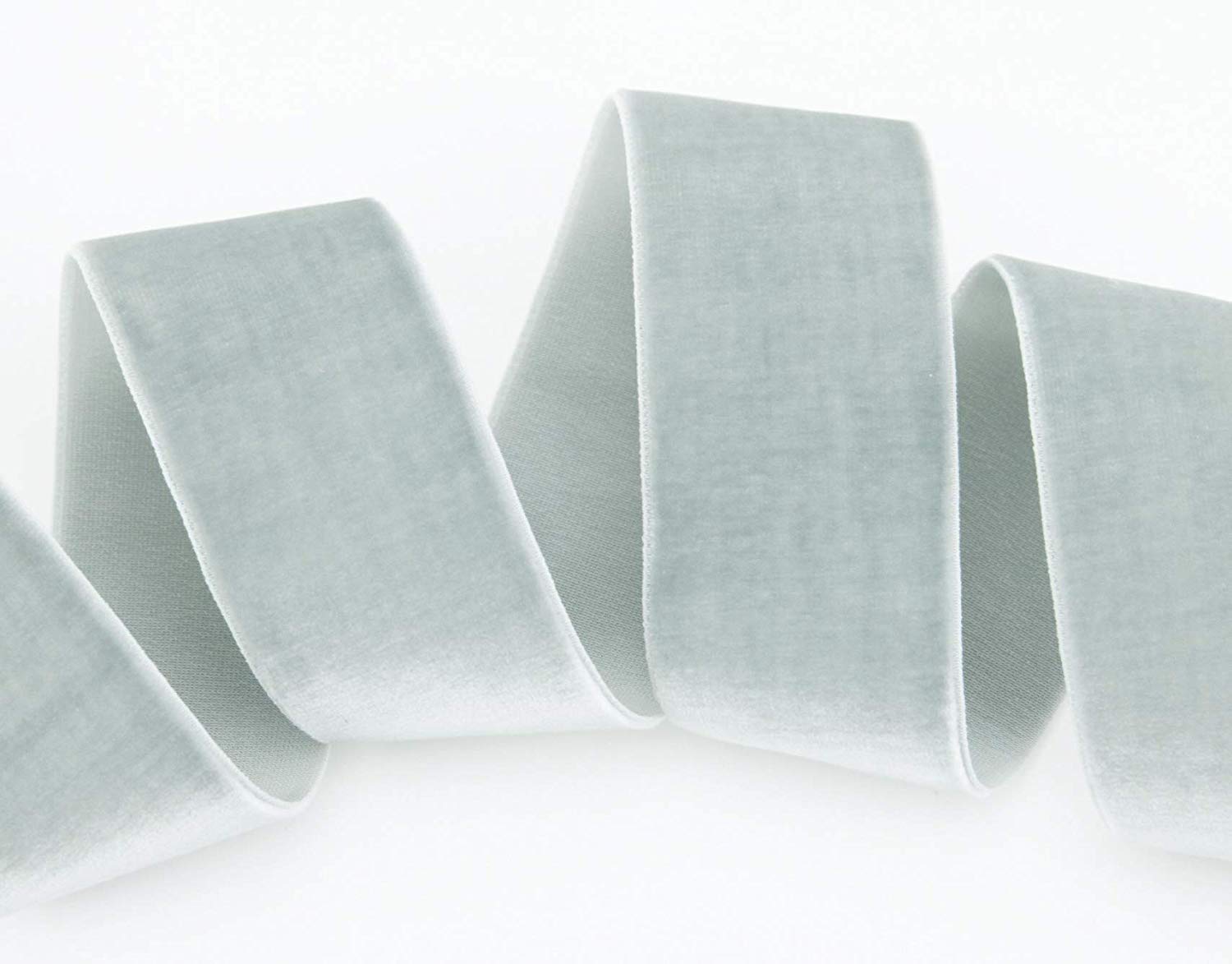 finemark 3 m x 36 mm Velvet Ribbon Light Grey (702 Silver) Decorative Ribbon Velour One Sided Velvet Ribbon Fixed Edge Velvet Ribbon for Sewing Decoration