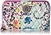 Vera Bradley Women's Cotton Turnlock Wallet With RFID Protection, Wildflower Paisley, One Size