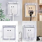 Hsthe Sea 2PCS Universal Waterproof Socket Box 86 Type Wall Switch Cover view 8