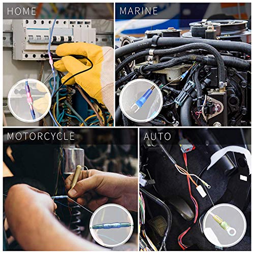 450pcs Heat Shrink Wire Connectors DIY Kit Heat Shrink Butt Connectors Crimping Tool Heat Shrink Tubing Heat Gun Waterproof Marine Automotive Terminals Set - Thumbnail 7