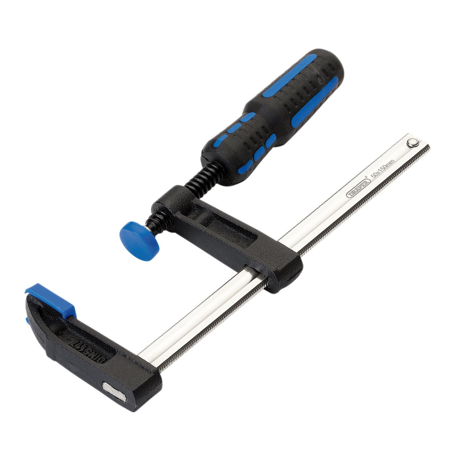 Draper F-Clamp, 150mm - 18943 - Soft Grip, Protective Jaw Guards