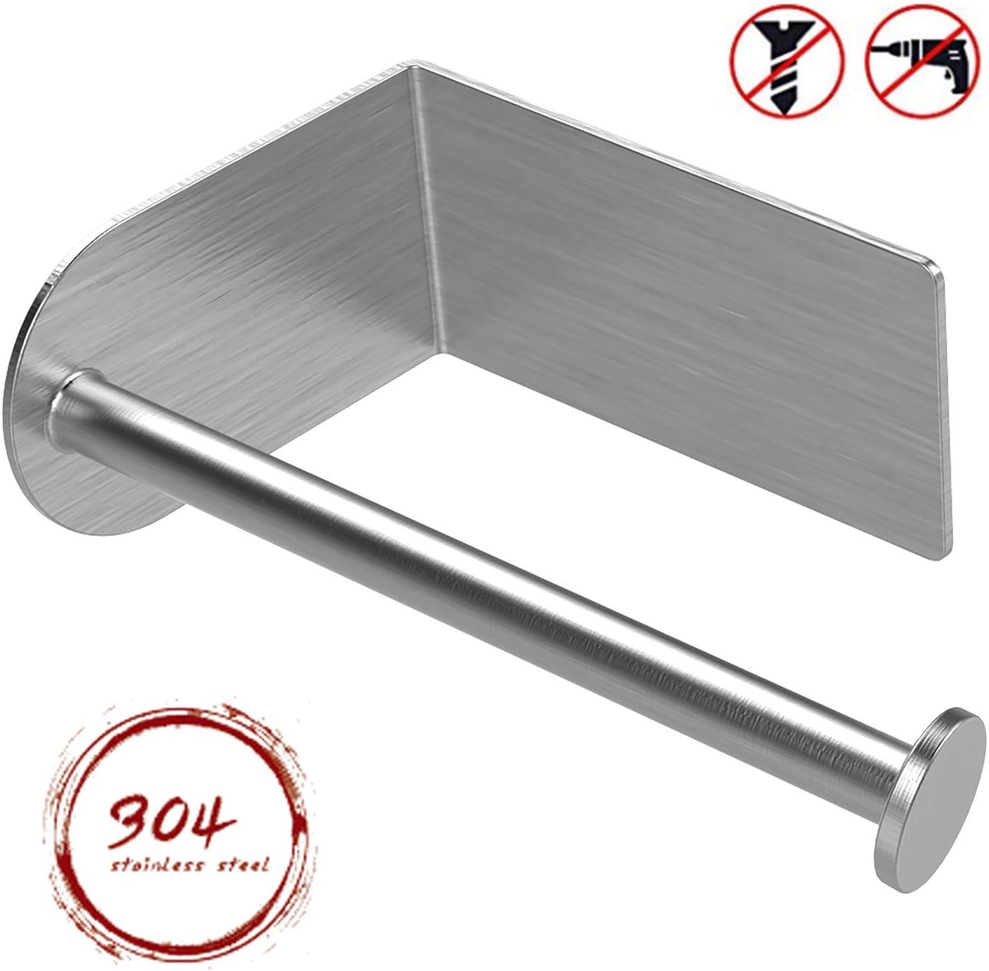 KaryHome Adhesive Toilet Paper Holder, Self Adhesive Toilet