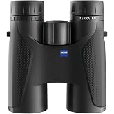 Zeiss 10x42 Terra ED Binoculars (Black) | Fogproof and waterproof housing, field of view at 1,000 meters 14mm eye relief, eye relief SCHOTT ED glass with a hydrophobic