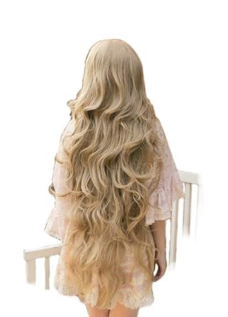 Amazon Com Women Girls Long Wavy Cosplay Blonde 100 Cm Super Long