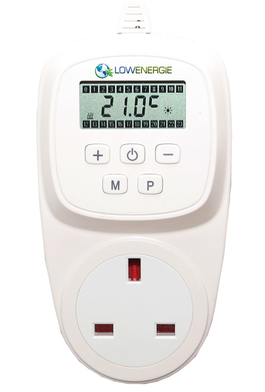 Lowenergie 7 Day Programmable Plug In Digital Thermostat for Electric Heating & Hydroponic Greenhouse use