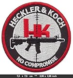 HECKLER & KOCH Iron Sew On Cotton Patches Weapons Firearms Shotguns by RSPS-Embroidery-n-Decals