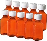 Plastic Amber Liquid Medicine Bottles with Child