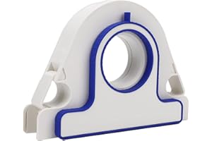 JAUARTA Masking Tape Dispenser, Masking Master Tape Dispenser with Scraper, Masking Paint Tape Applicator Set with 1mm Overlap Design, 25mm Width, for Painting Trim, Wall and Floor Painting (White)