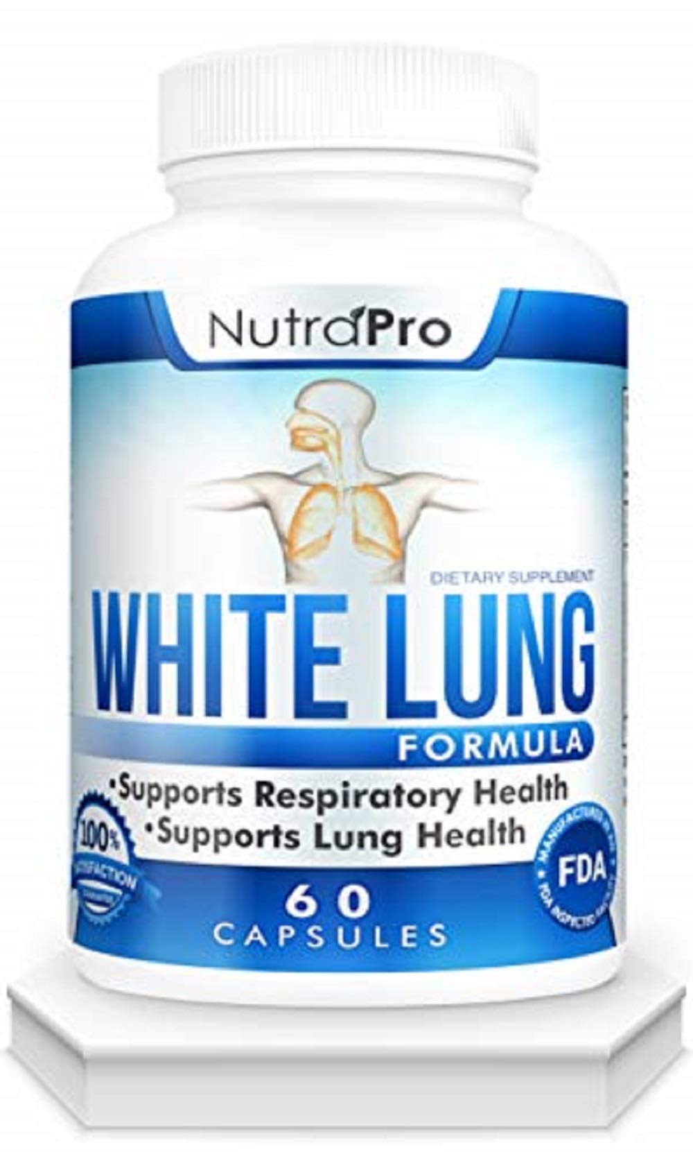 Buy White Lung by NutraPro Lung Cleanse & Detox. Support Lung Health