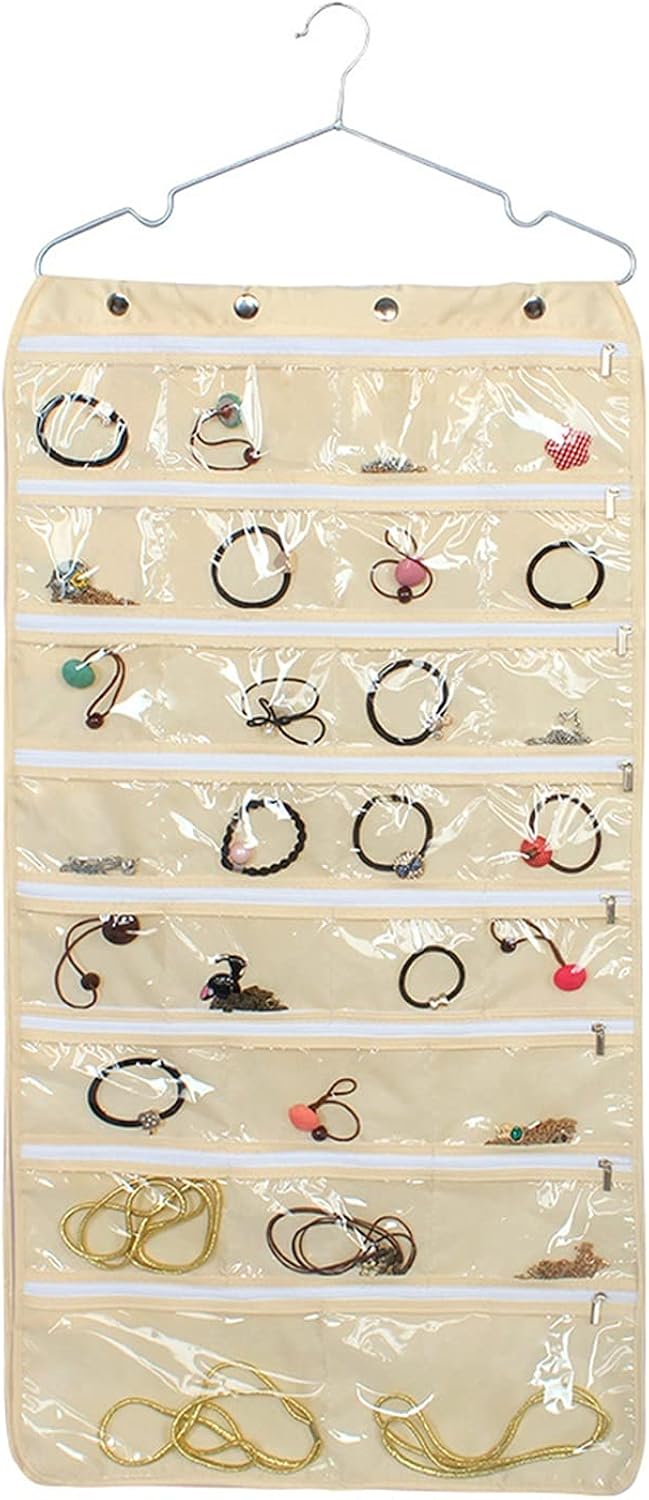 Earring holder Hanging jewelry storage bag, 80 pocket storage bag, for
