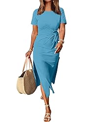 ANRABESS Women's 2025 Summer Maxi Tshirt Dress