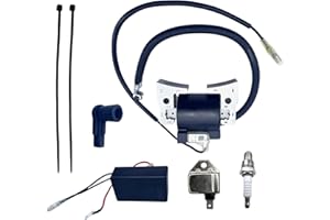 QINLANAP RPM REV Limiter 1019094-01&Ignition Coil with Cap 101909201& Ignition Module 21119-2161 with Spark Plug Compatible with Kawasaki FE290D FE350D for Club Car DS & Precedent Gas Golf Carts 1997-UP