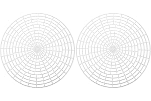 DOITOOL 2pcs Fermenting Jar Mesh Presser: 12" Wide Mouth Fermentation Press - Pickle Jar Press Plate for Vegetables - Plastic