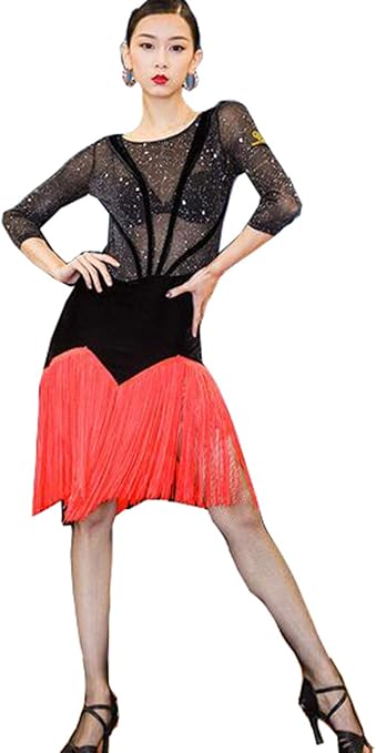 Amazon Co Jp ラテン衣装 ダンス ドレス ラテンダンス衣装 社交ダンス ワンピース フリンジ 舞台 ステージ衣装 ダンス服 ラテンドレス 練習用 競技着 演出用 舞台 女性用 ダンスウェア レッド M おもちゃ
