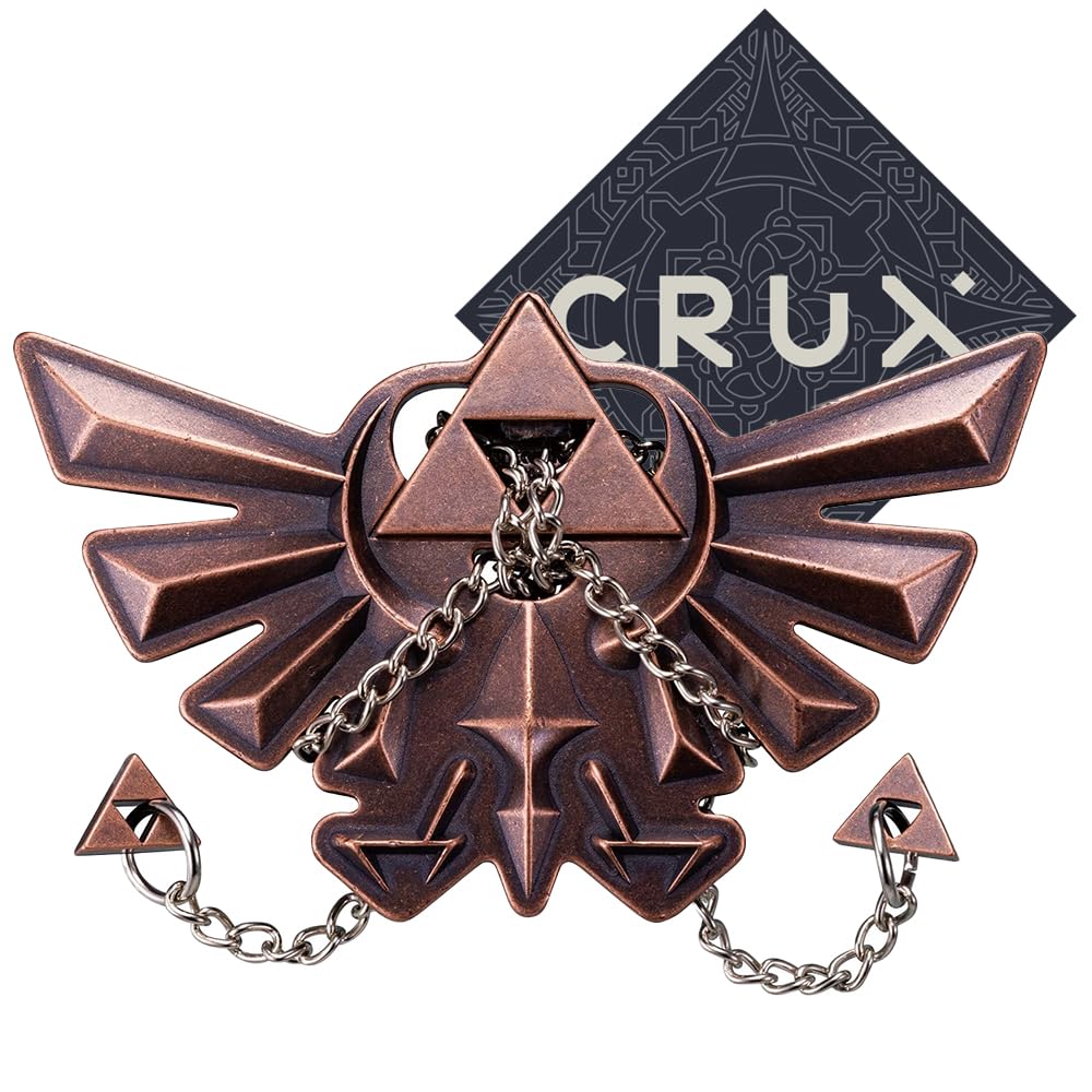Hanayama Zelda Hyrule Crest Puzzle - Level 4 of 6 - Very Difficult Puzzle - Includes Crux Sticker