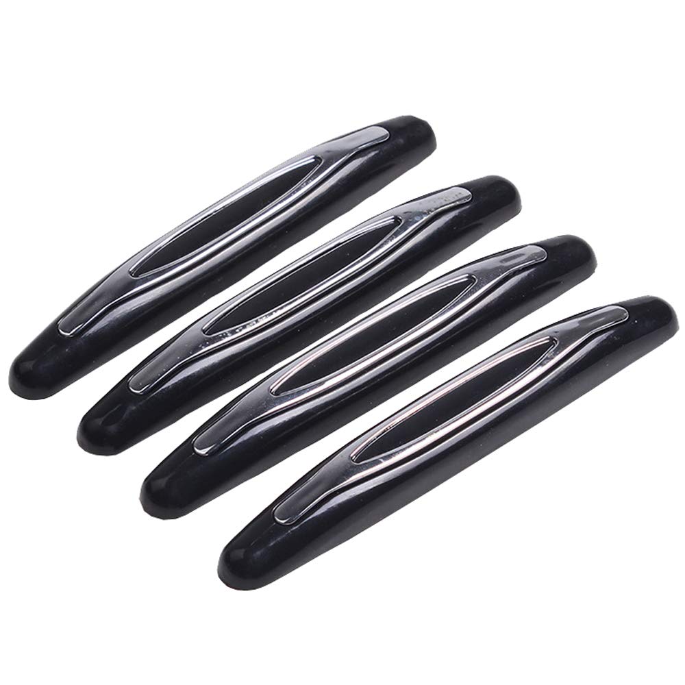 Car Door Edge Protectors, Car Door Protector, Universal Car Door, Side Edge Protection Sticker - Anti-Collision Anti-Rub Fashion, Fits Most Car SUV Pickup Truck - 4 Pcs (Black)