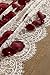 Ling's Moment White Floral Lace Table Runner 32 x 120 Inches for Rustic Country Wedding Party, Bridal Shower, Baby Shower, Candlelight Dinners