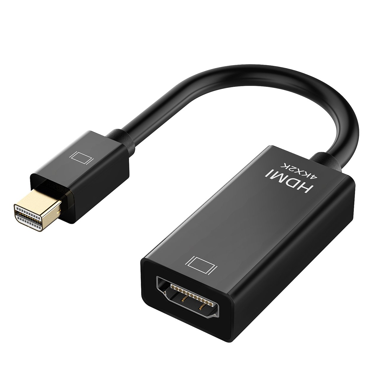 QTop Mini DisplayPort to HDMI変換ケーブル 4K,3D対応 Thunderbolt DP to HDMI HDTV変換アダプター Microsoft Surface Pro, ThinkPad X1などに対応商品画像