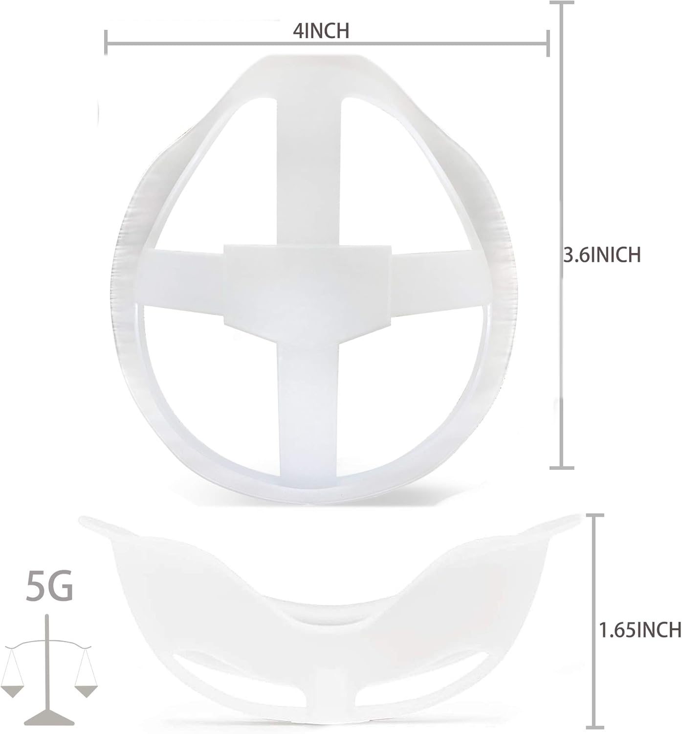 10 Pcs 3D Mack Bracket 5g Softest Version Comfortable Mack Wearing Inner Support Frame, Lipstick Protection Stand, Keep Fabric off Mouth Breathing Smoothly Reusable Washable: Home Improvement