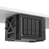 Monzlteck Adjustable Under Desk PC or NAS Mount Bracket Holder，Compatible with Desktop NAS(Network Attached Storage),CPU,UPS,Small Form Factor Desktop Tower.Xbox Series x,OptiPlex7000/7010