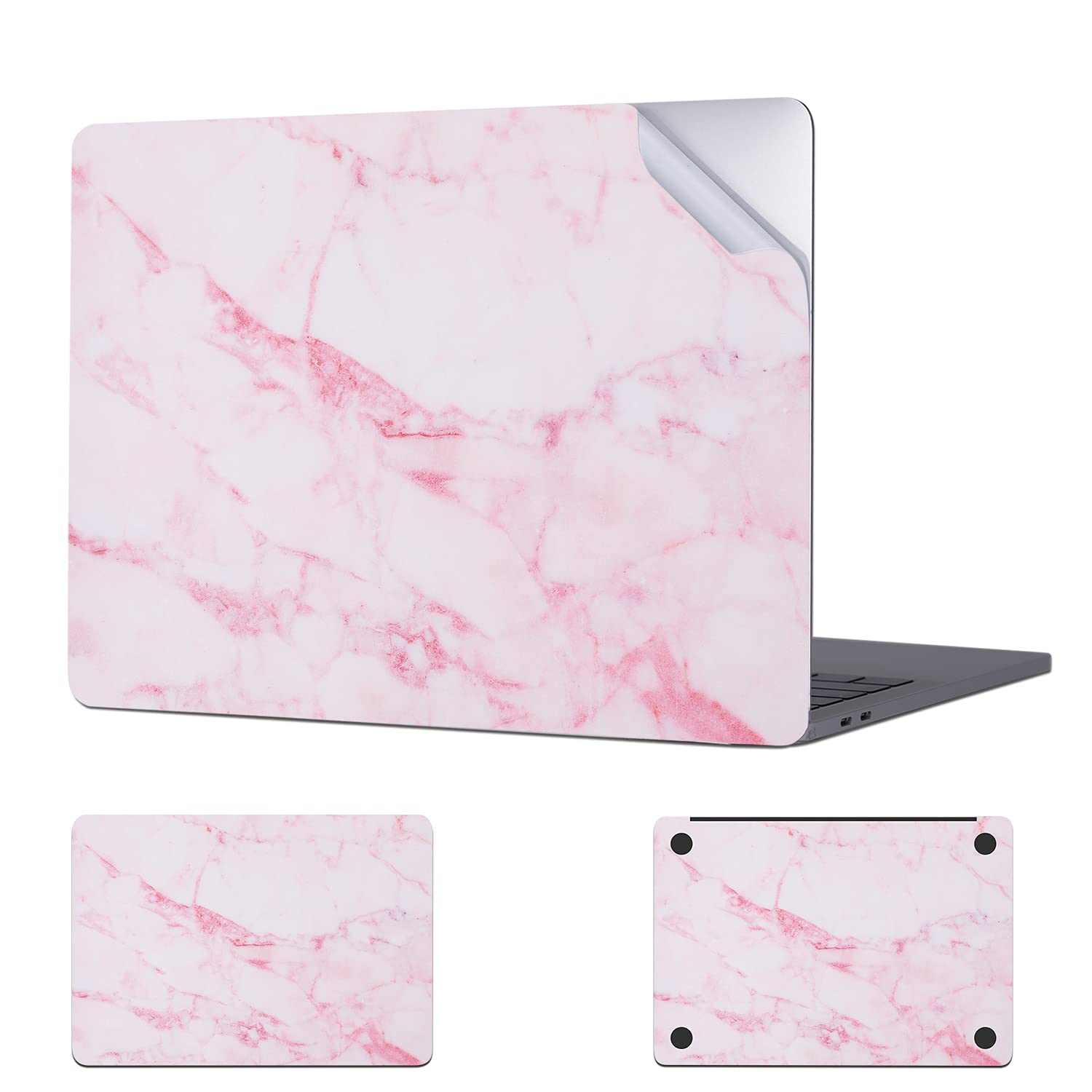 Digi-Tatoo Skin Decal Sticker Wrap Compatible with Air 13 inch (Model A2179/A1932, 2020/2018 Release) - Anti-Scratch, Easy Apply, Full Body Protective Vinyl Skin [Pink Marble]