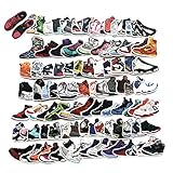 100 Pcs Fashion Brand Sneakers Basketball Shoes Sports Shoes Stickers for Laptop Stickers Motorcycle Bicycle Skateboard Luggage Decal Graffiti Patches Stickers[No-Duplicate Sticker Pack]