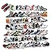 100 Pcs Fashion Brand Sneakers Basketball Shoes Sports Shoes Stickers for Laptop Stickers Motorcycle Bicycle Skateboard Luggage Decal Graffiti Patches Stickers[No-Duplicate Sticker Pack]
