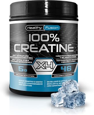 Creatina Monoidrata | Creatina Pura microfiltrata | Favorisce la crescita muscolare e migliora la resistenza fisica | Elevata solubilità | Formato in polvere, Gusto Neutro 300gr