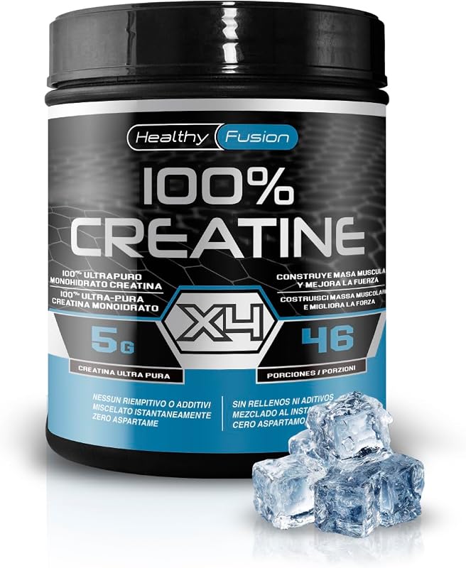 Creatina Monoidrata | Creatina Pura microfiltrata | Favorisce la crescita muscolare e migliora la resistenza fisica | Elevata solubilità | Formato in polvere, Gusto Neutro 300gr