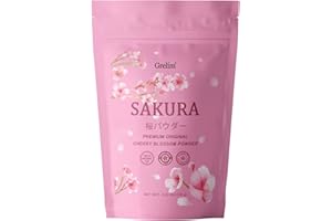 GRELIM Sakura Powder Premium Original Cherry Blossom Powder for Baking,Made in Kanagawa Great for Springtime Beverage, 4.23 Oz