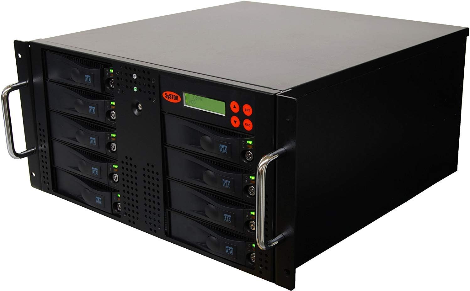 Systor 1 to 8 SATA Hard Disk Drive (HDD/SSD) Rackmount Duplicator/Sanitizer