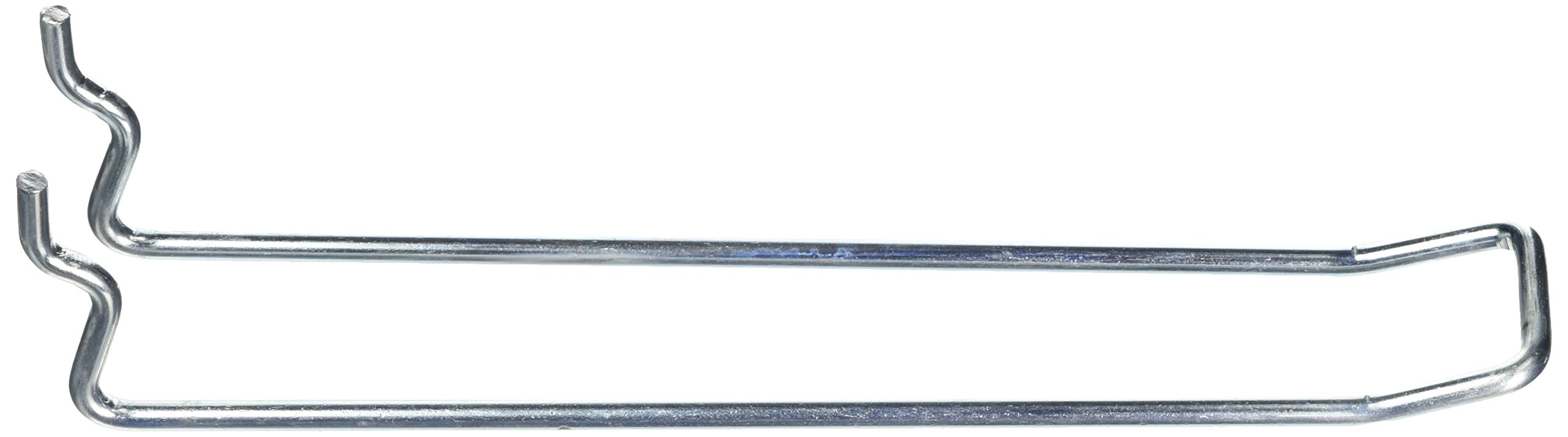 Merriway BH04852 (24 Pcs) Looped Pegboard Hook BZP 150mm - Pack of 24 Pieces, Bright Zinc Plated