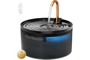 MISFANS Cat Water Fountain, 71oz/2.1L Cat Fountain, Automatic Pet Water Fountain with Ultra-Quiet Pump, Dog Drinking Fountain