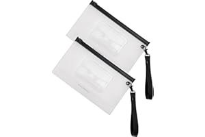 Mia + Sophia Set of 2 Baby Wipe Holder, Portable Reusable Wipes Pouch, Stylish Travel Wipes Case, Baby Wipes Dispenser, Wipes Stay Moist Longer, Attaches Easily with Included Wristlet