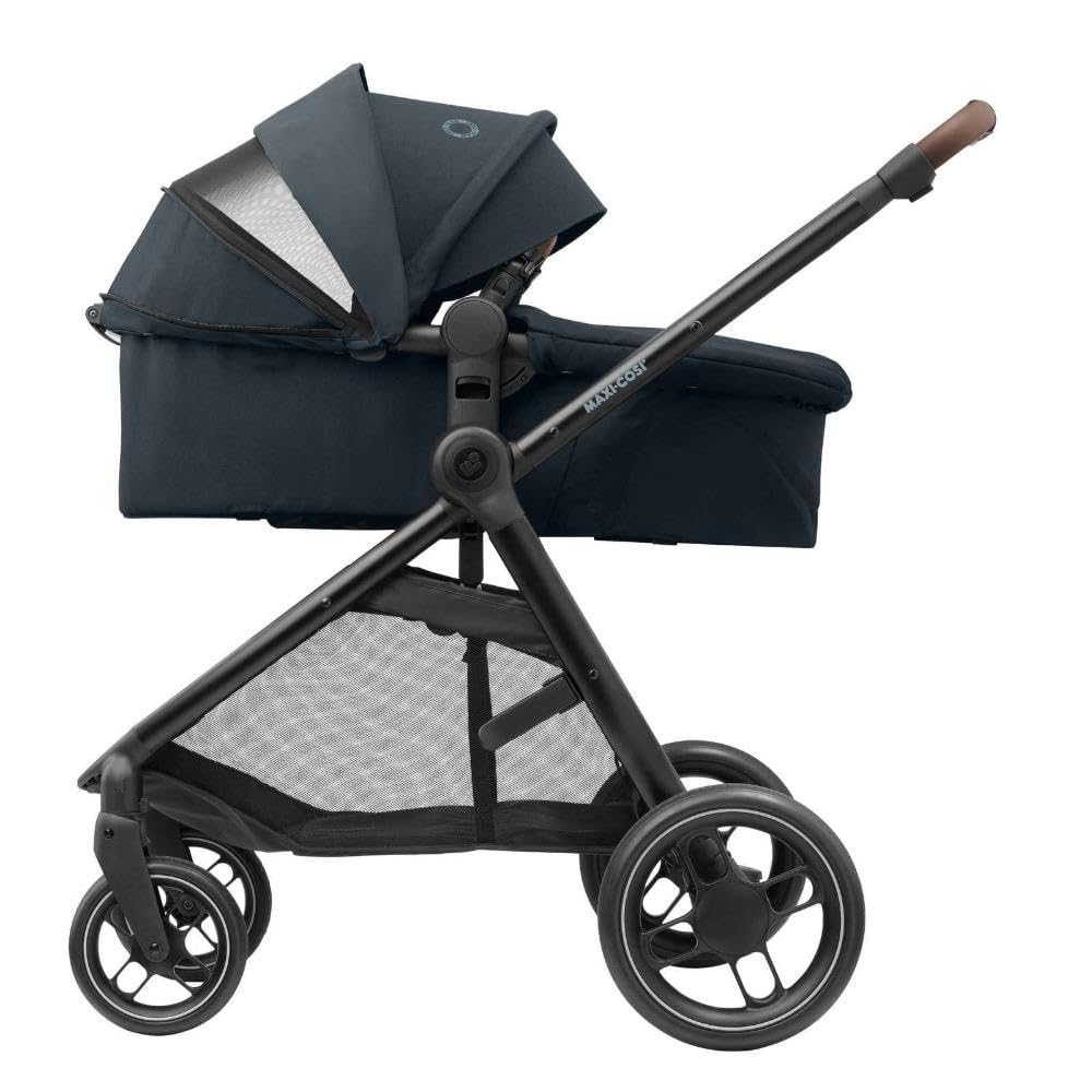 Maxi-Cosi Kombi-Kinderwagen Modell 2-in-1 Zelia³ wendbarer Sitz & Wanne in einem, verstellbarer Schieber, 22 kg - Essential Graphite 4