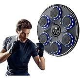 Music Boxing Machine for Adults and Kids, Interactive Punching Trainer with Boxing Gloves | Bluetooth Smart Boxing Training Machine with 9 Modes & 9 Speeds | Large Size Wall for Home, Office, and Gym
