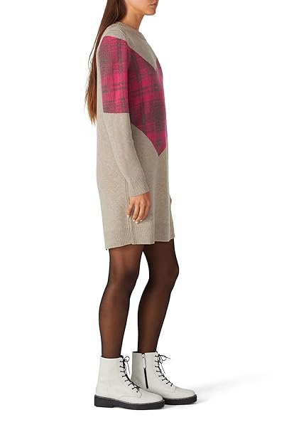 THAKOON COLLECTIVE RENT THE RUNWAY PRE-LOVED ARGYLE SWEATER DRESS, MULTICOLORED, X-LARGE